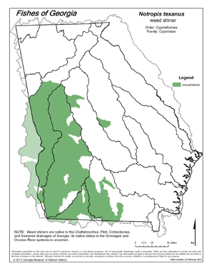 weed shiner Region Map