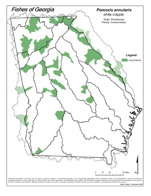 white crappie Region Map
