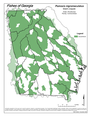 black crappie Region Map